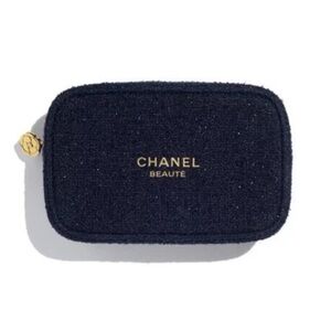 Chanel Navy Pouch Holiday 2025 Limited Edition.